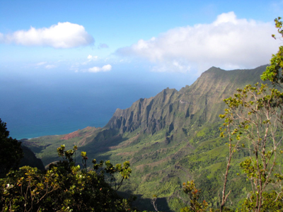 Discover Hawaii Kauii Napoli coast view from Waimea Canyon with Kathy Beckerley of Beckerley Travel
